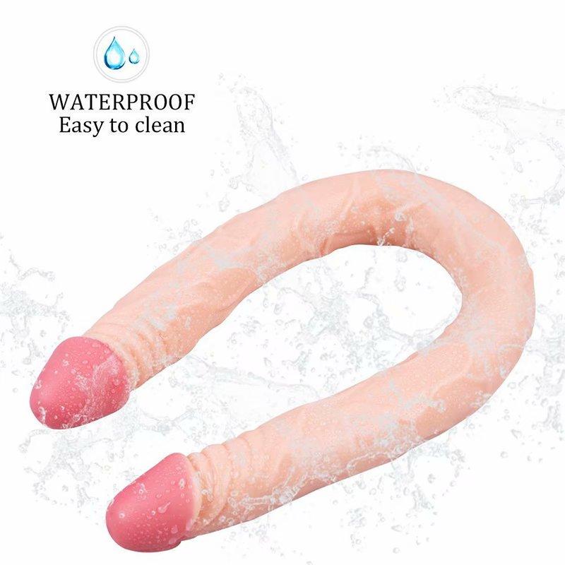 Obrovské dildo 21/43/56 cm Super realistické erotické hračky na měkký penis s dvojitou hlavou pro ženy Muži