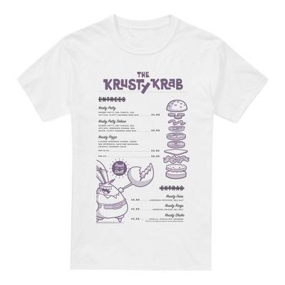 SpongeBob SquarePants pánské tričko Krusty Krab Menu