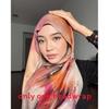 Ethnic Style Satin Polyester Shawl With Warmth Sun Shade For Women