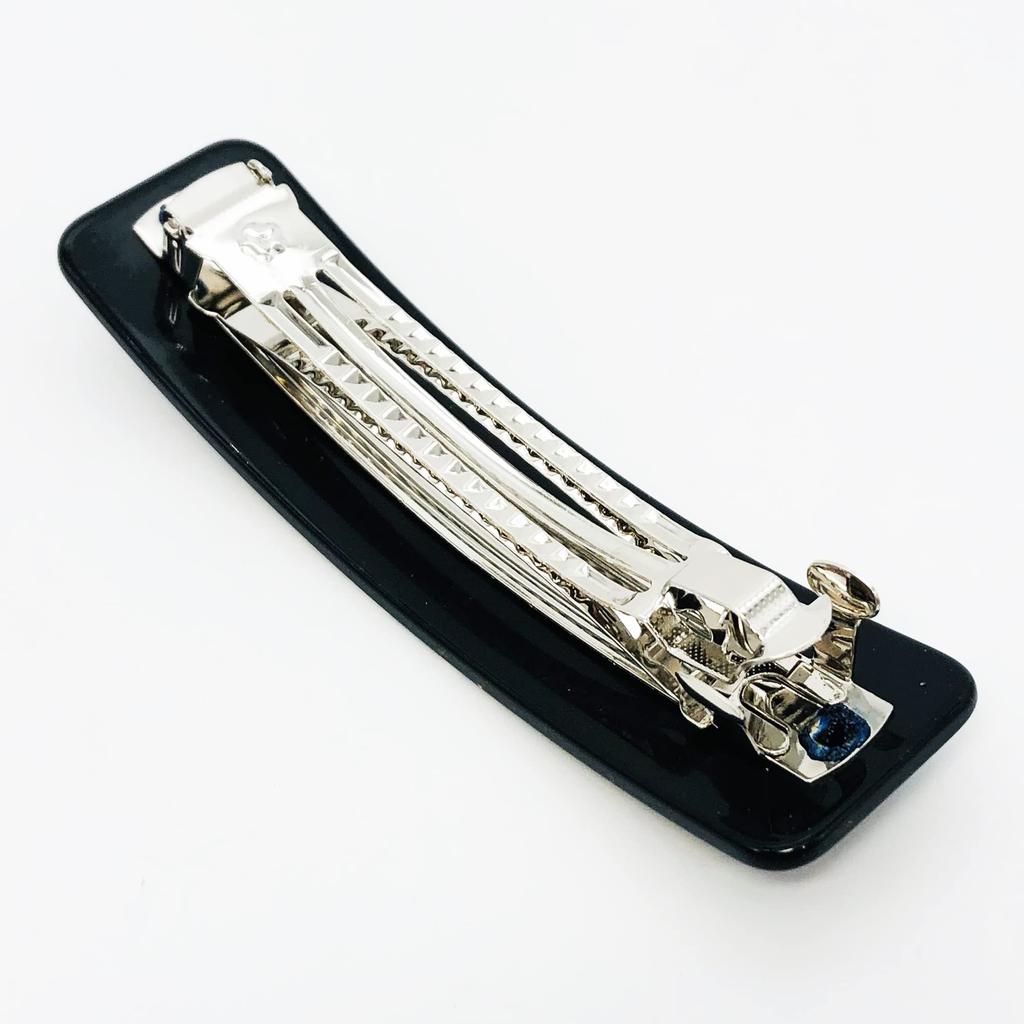 Maeju Lacquerware Lacquerware Barrette Long Rectangular Kaga (Small) (B) 4X-116