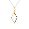 [Naot Jewelry] Rhombus Long Necklace [Gift Box Included] Gold Nn024