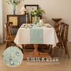 Modern Minimalist Waterproof Tablecloth Rectangular Luxury Table Cover Poly Linen Look