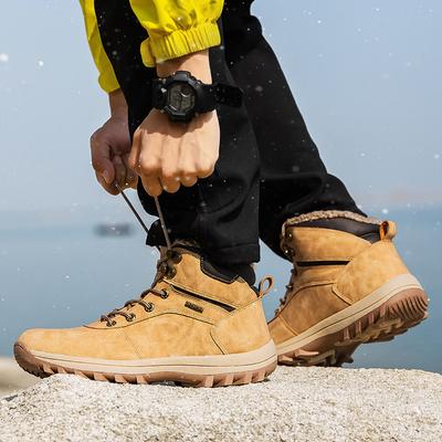 Large Size High-top Snow Boots Cotton Shoes Winter Velvet Warm Casual Outdoor Mountaineering Casual Sports Shoes