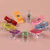 50Pcs Sewing Clips Colorful Clips Multipurpose Plastic Craft Crocheting Knitting Safety Clothing Clips Color Binding Clips