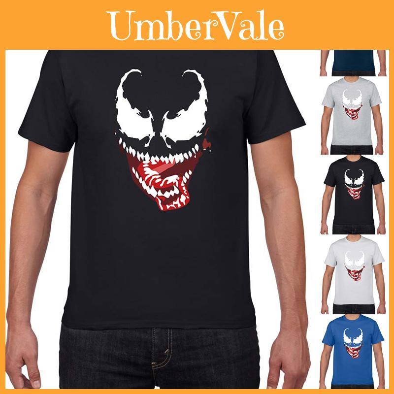 Premium Comic Venom Spider-man Men Short Sleeve T-shirt For Casual Cosplay Wear