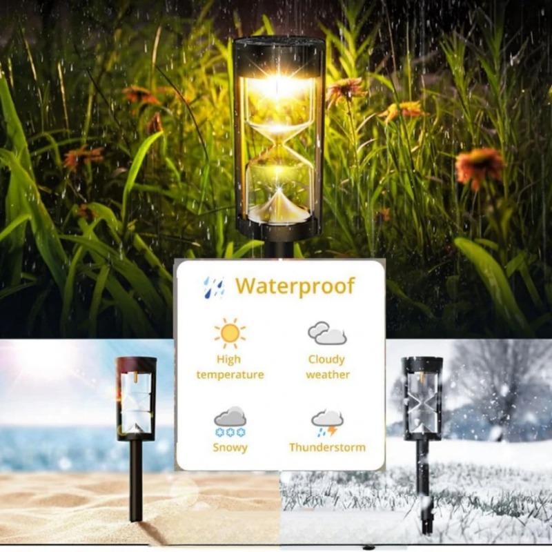 4 STÜCK Solarleuchten Außen Wasserdicht Solar Gartenleuchten Wegleuchten für Ihren Garten, Landschaft, Weg, Einfahrt, Gehweg Dekoration