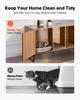 VEVOR Cat Litter Box Enclosure Furniture, 120 Cm Hidden Litter Box Cabinet with Scratch Pad & Storage