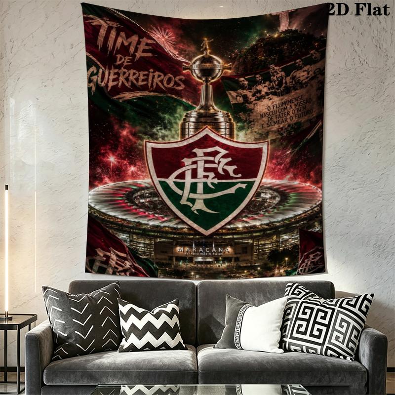 Fluminense Wall Tapestry Aesthetic Wall Hanging Printed Fabric Blanket Decorative Tapestries for Bedroom Living Room Home Decor