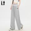 Izzue It Women's Lace-Trim Drawstring Wide-Leg Casual Pants