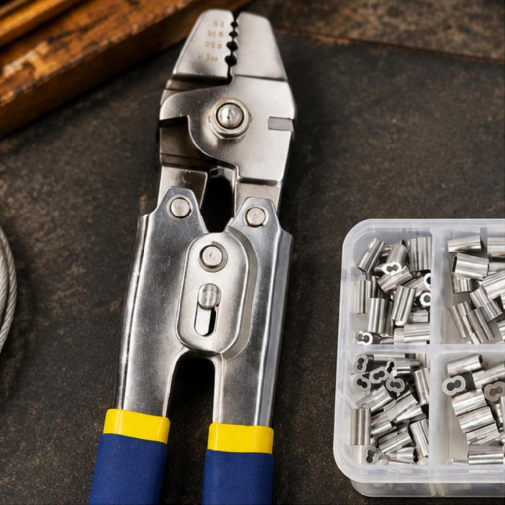 Wire-Rope Crimping Heavy-Duty with Guarded Handles
