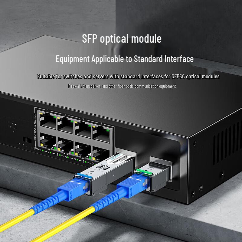 SAMZHE 10G SFP+ SC Single-Mode 10km Optical Transceiver Module Pair