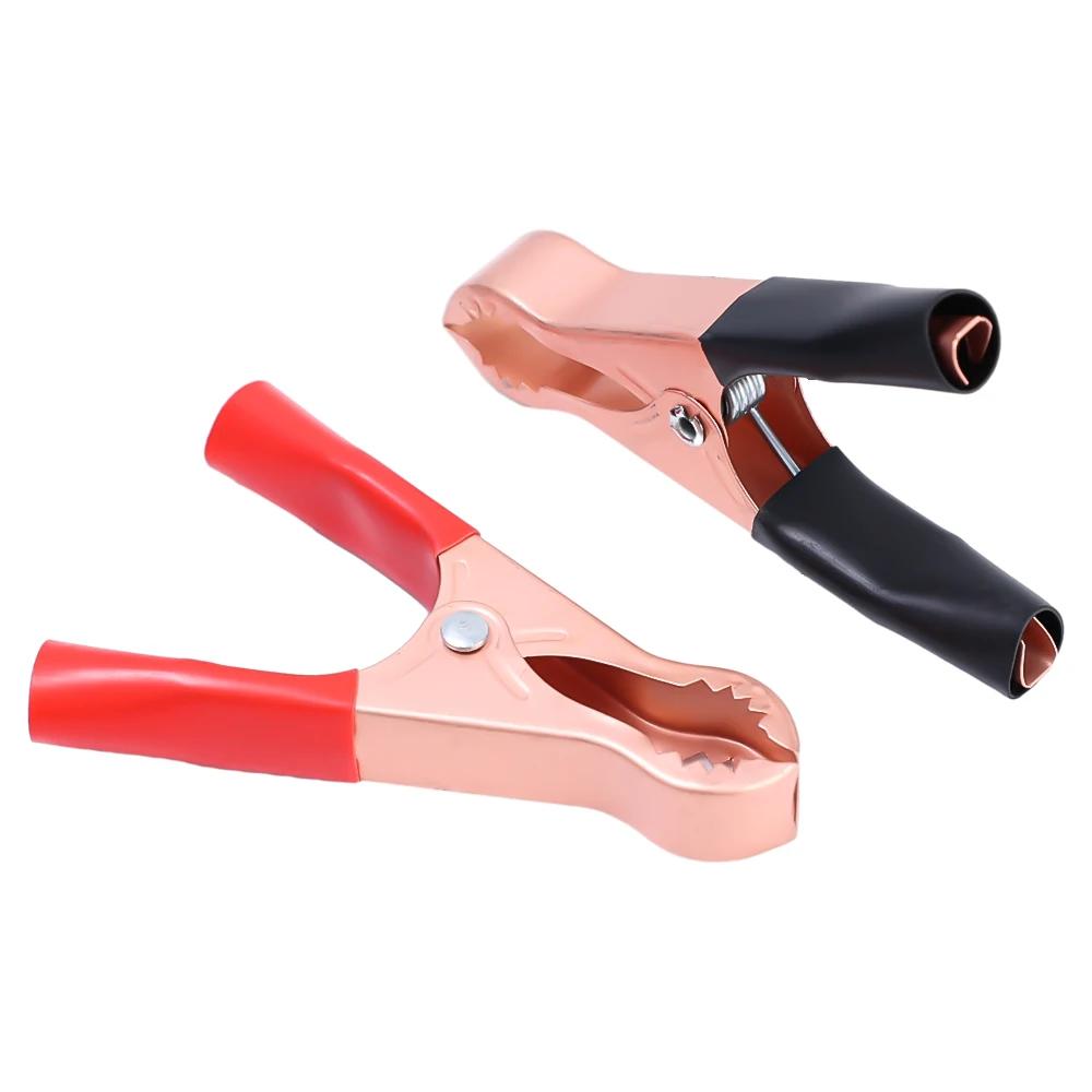 Alligator Clip Connector Car Battery Ignition Connection Wire Spring Clip Auto Battery Test Lead Clips Insulated Alligator Clamp