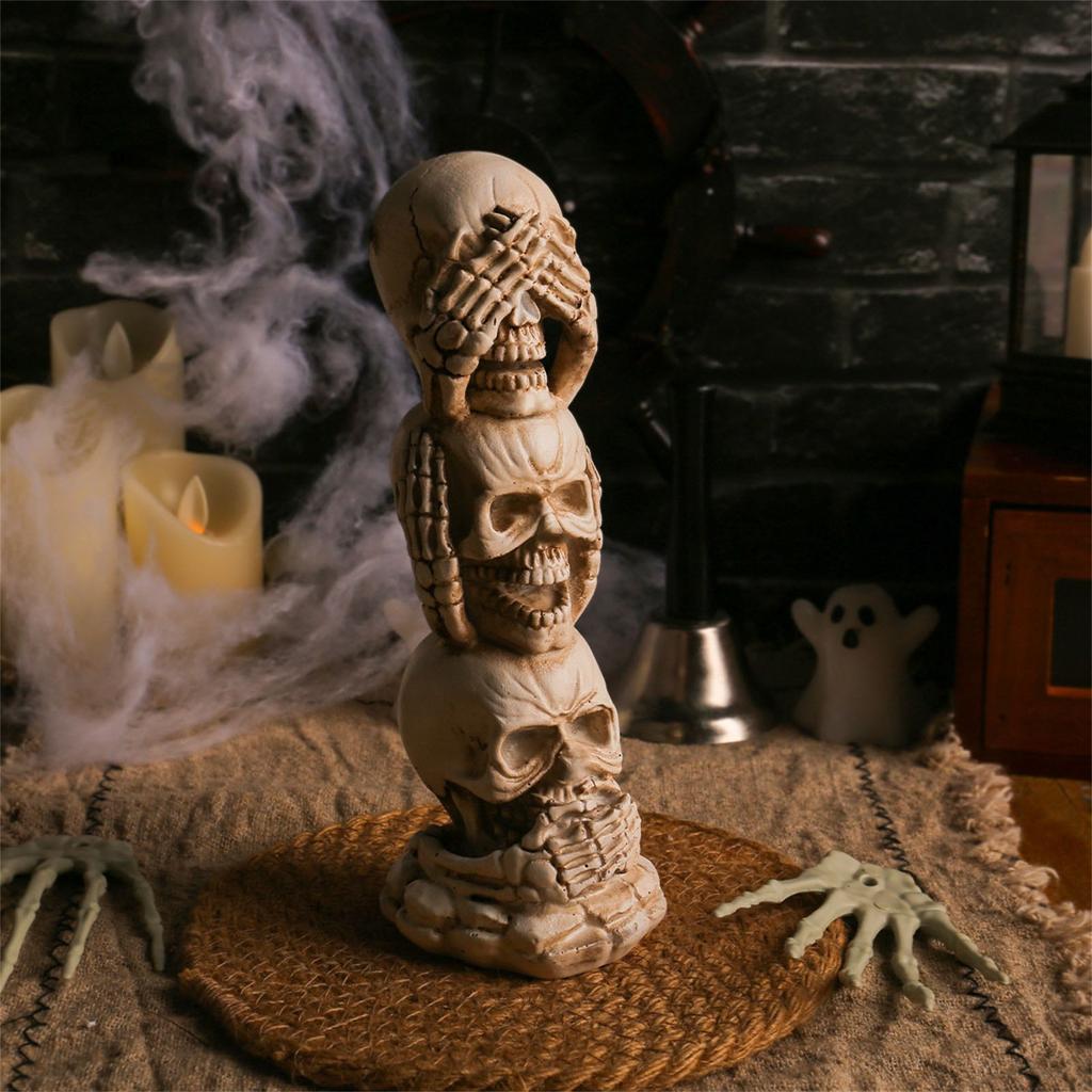 Halloween One-piece Resin Ornaments, Halloween Horror Decoration Desktop Decoration Props