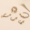 Earrings, Sparkling Diamonds, Colorful Diamond Earrings, Earrings, Simple Temperament Asymmetrical Earrings
