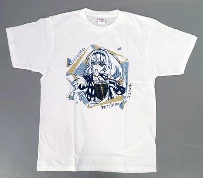 Hoshimachi Suisei Kireigoto T-shirt White Free Size Hololive 74cm (2025)