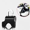 1 Set Handlebar Mount Motorcycle Electric Motorbike Universal Security Metal Lock Anti-theft Helmet Lock 22mm-26mm With Keys