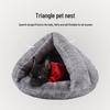 Winter Warm Semi-Enclosed Coral Fleece Pet Bed