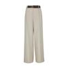 VEROMODA Women's High-Waist Straight-Leg Casual Pants with Contrast Belt