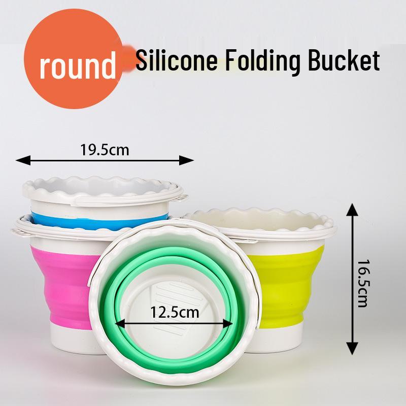 Multi-functional Folding Silicone Brush & Water Bucket