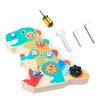 Montessori Early Education Children Screw Wooden Nut Disassembly And Assembly Tool Combination Busy Board Toy