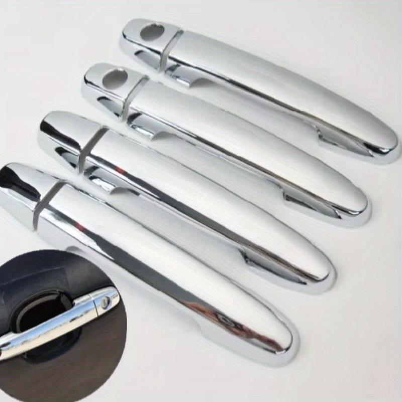 8pca New Chrome Car Door Handle Cover Trim Sticker 2 Keyholes For Toyota Camry 2002-2006 Yaris 2006-2010 Corolla 2003-2013