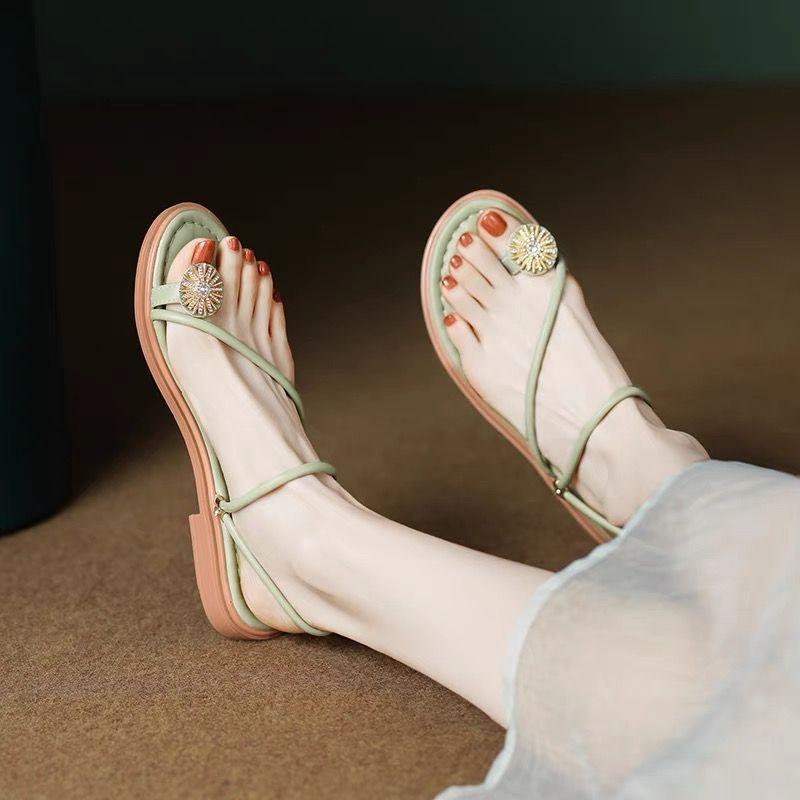 

Fashion Roman Style Sandals for Women Beach Flat Rubber Woman Shoes Luxury 2025 Wholesale Summer Sale on Offer Comfort Sandal Original 35