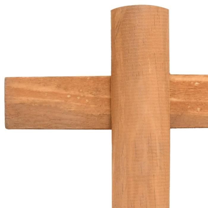 Bordure de jardin - Bois de sapin - 10 pcs - 4,4 m - Marron - Résistante aux intempéries