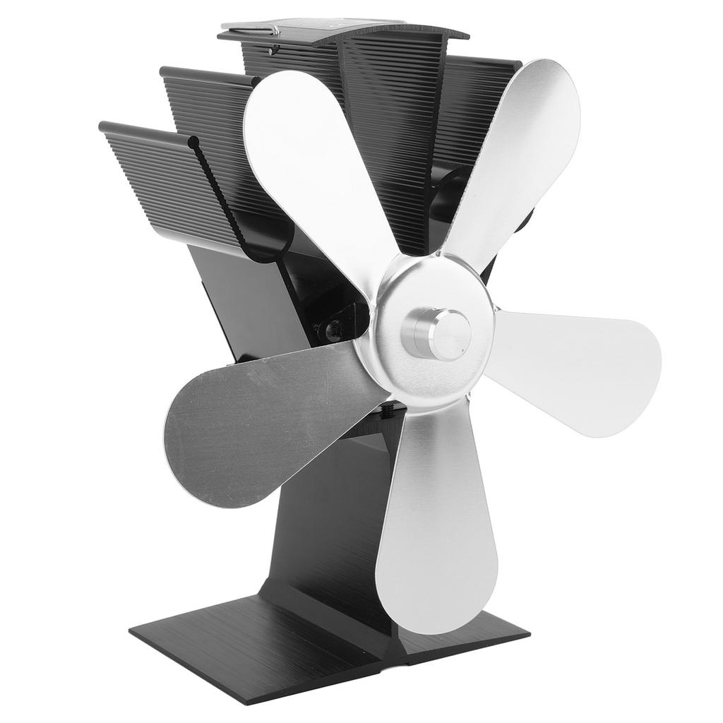 Wentylator do pieca na drewno 5 łopatek Wentylator kominkowy Wentylator piecowy zasilany ciepłem do pieca na drewno Pellet Kłoda