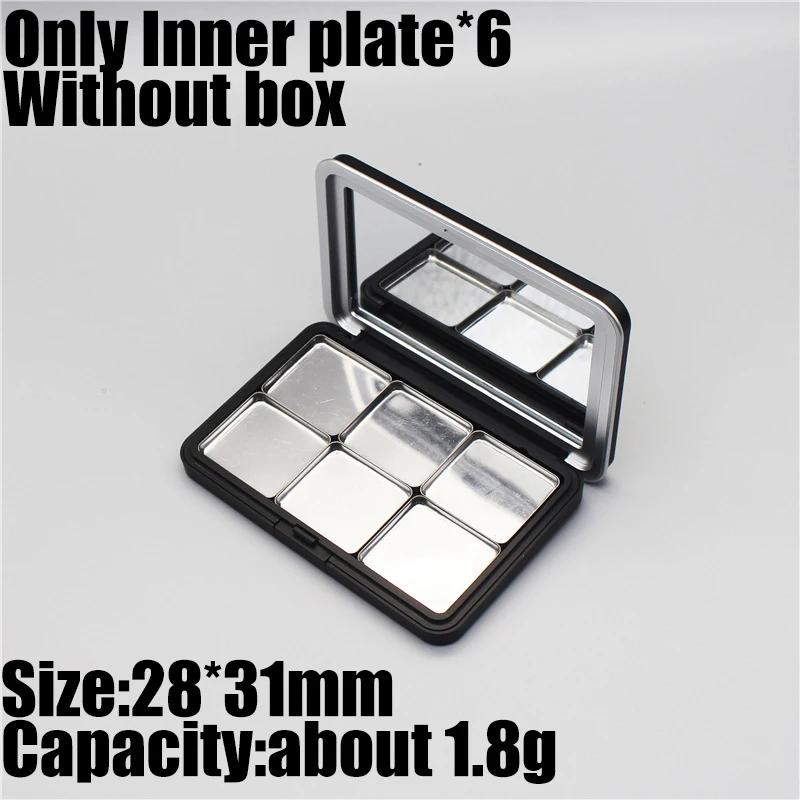 Glitter Makeup Dispensing Box with Mirror 1pcs Matte Black Empty Magnetic Cosmetics Palette Eyeshadow Blusher DIY Makeup Box