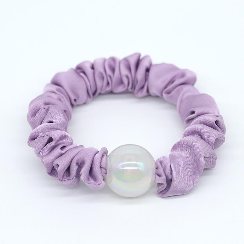 Mingyue Jewelry Korean Style Hair Elastic, Solid Color Fresh Ponytail Band for Women фиолетовый