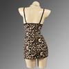 Diccvicc Night Dress Print Leopard One Piece Sexy Nightgown Women Romantic Nighty Lingerie Attractive Pajamas Babydoll Home Wear
