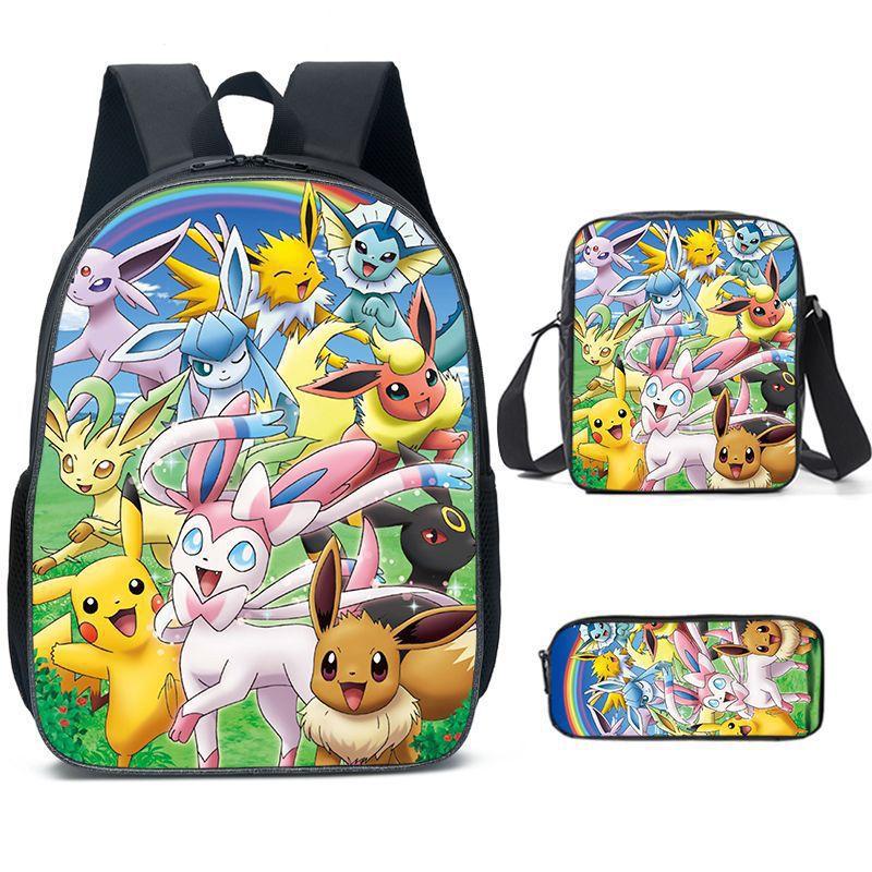 Primary And Secondary School Students Schoolbag Cartoon Backpack Breathable And Wear-Resistant Children'S Backpack Satchel Pencil Bag Set