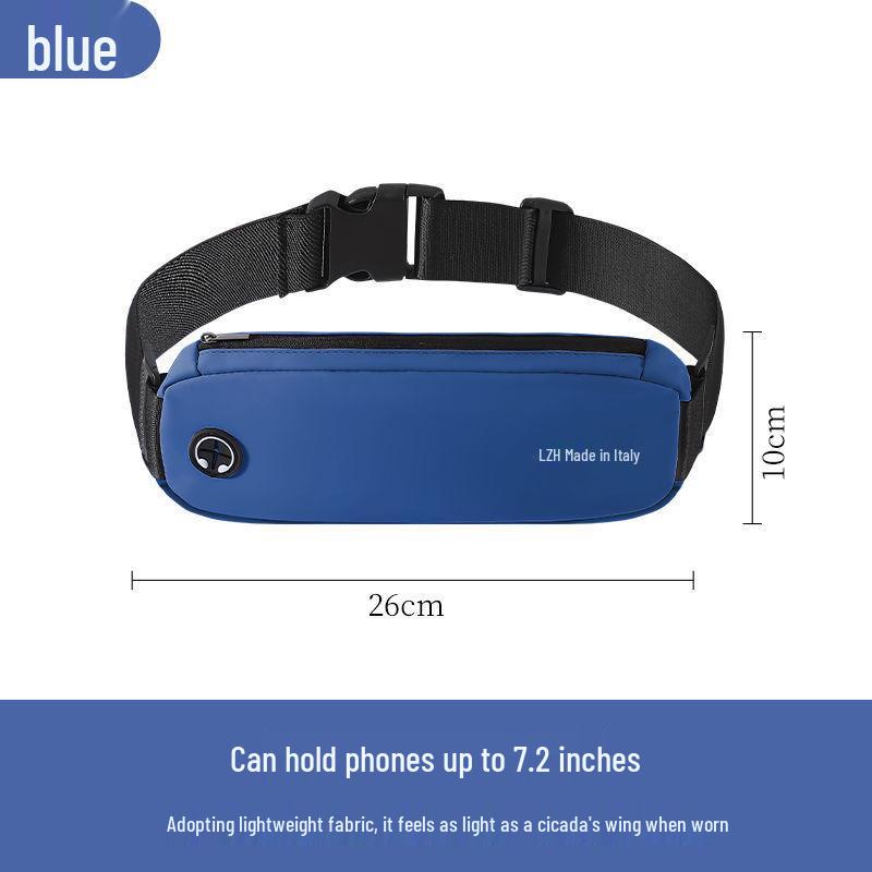 

Женская водонепроницаемая поясная сумка для бега - Большая вместимость, незаметное хранение для фитнеса на открытом воздухе и путешествий синий