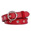Wide Leather Twolayer Belt Women Vintage Circular Decoration Daily Wear Party
