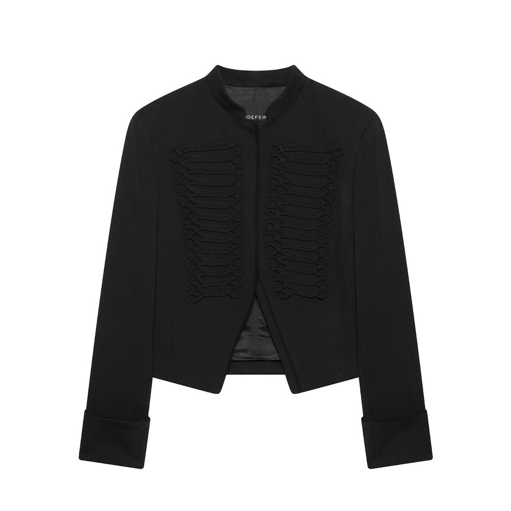 2026 summer new European and American cross-border women's clothing street fashion knot buckle blazer w085 370747