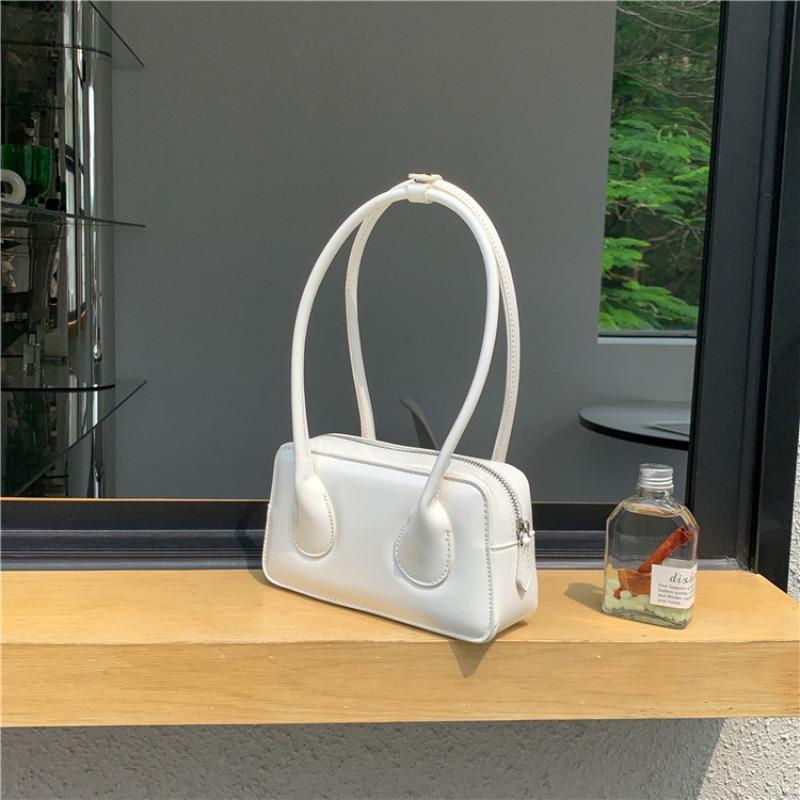 Simple shoulder bag, women's high-end handbag, commuter women's patent leather styling underarm bag women