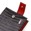 Lacquered Compact Wallet for Men Made of Genuine Textured Leather CANPELLINI 21751 Black