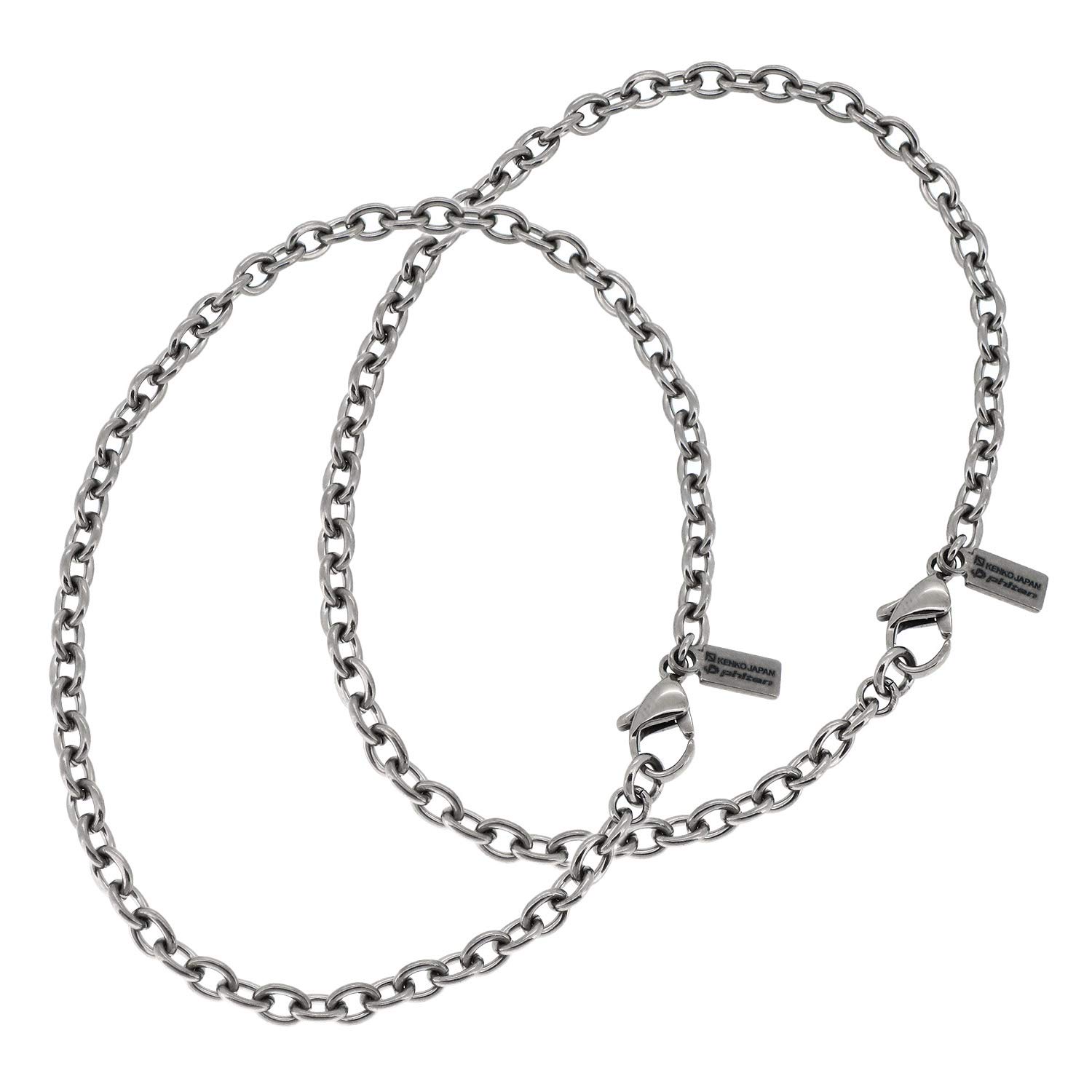 

KJ Phiten Titanium Pair Anklet Azuki Width Sports [KJ Phiten] [Обмежений товар] 3,8 мм (Жінки 23 см, чоловіки 27 см) срібний