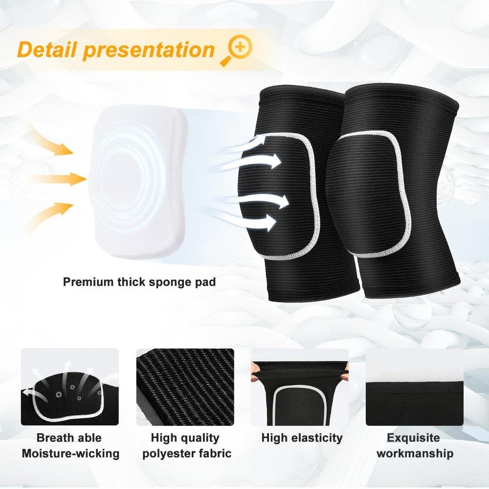 Volleyball Knee Pads Dancers Soft Breathable Knee Pads Knees Protective Brace Volleyball Football Dance Yoga Tennis Running Cycling Climbing