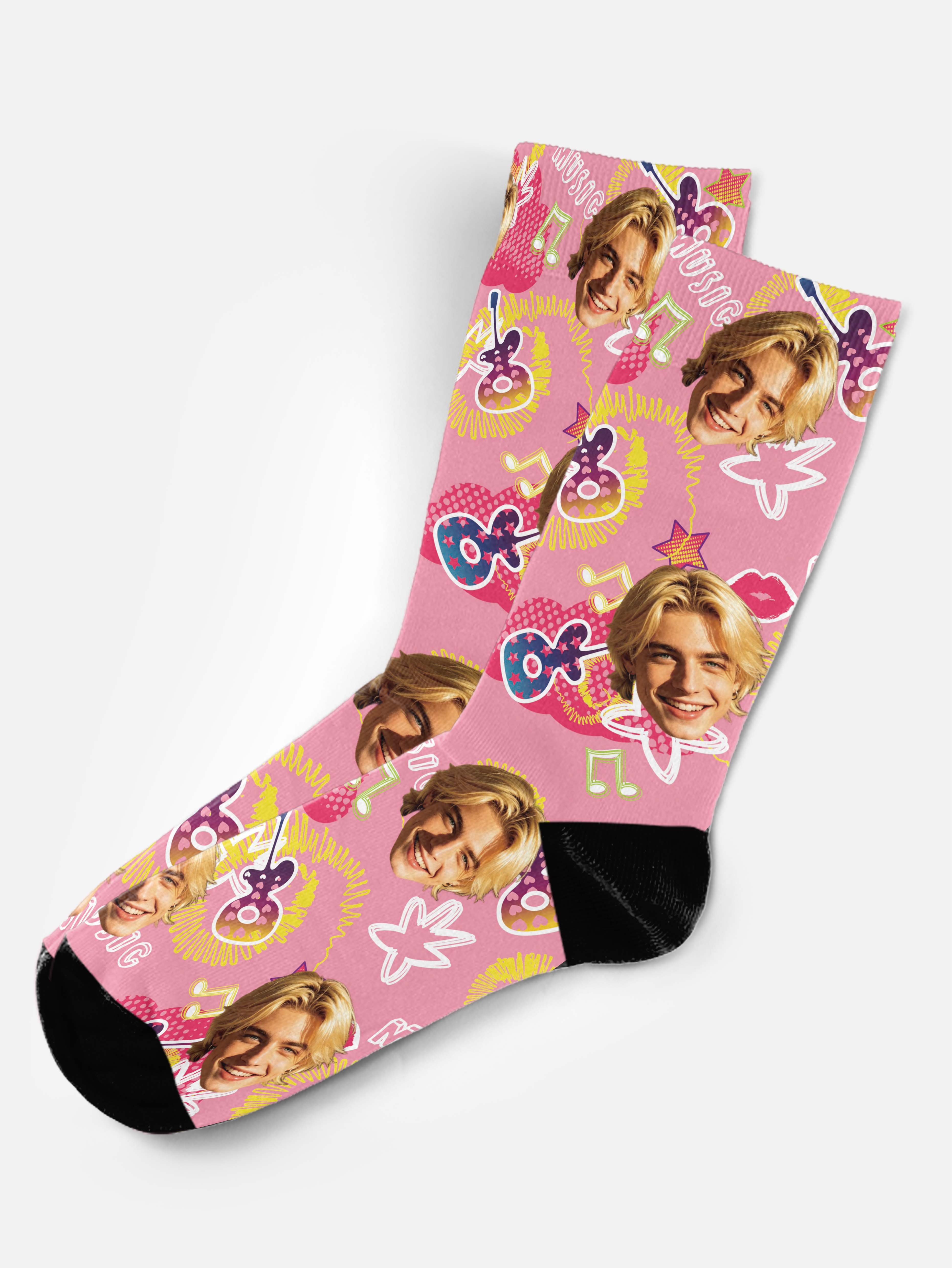 360 Digital Printing Spandex Blank Customized Socks ODM Service Low Minimum Order Quantity Quick Sample Delivery love 36-46