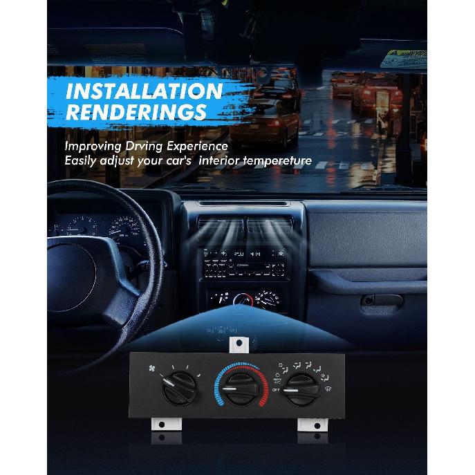 ECCPP 55055459AF Climate Control module AC Heater Climate Control Panle Switch 1998-2003 For Dodge Ram 1500 Van 1998-2003 For Dodge Ram 2500 Van,1998