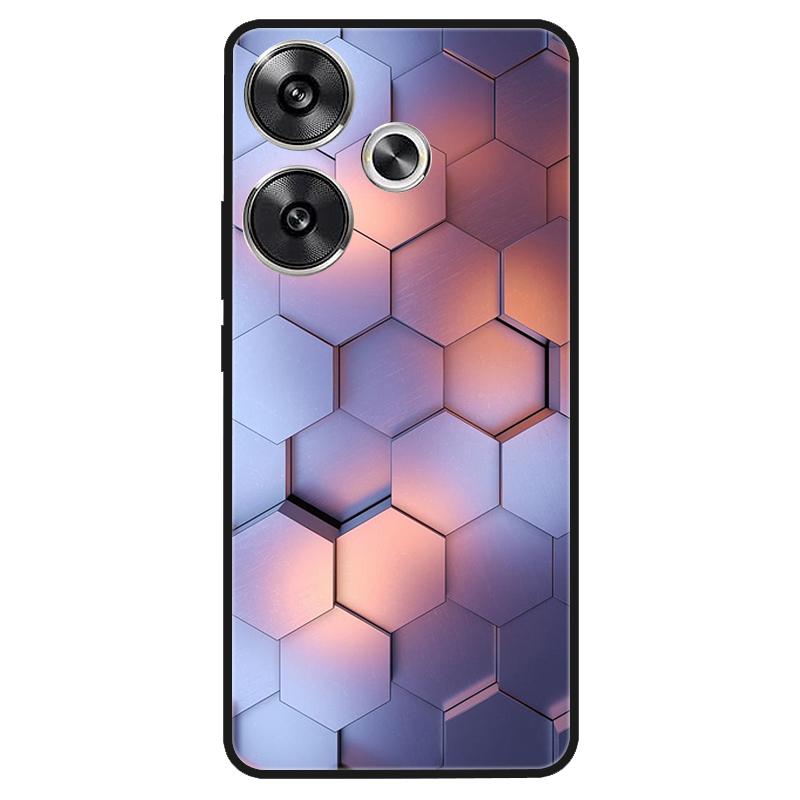 For Xiaomi Poco M6 4G Case Shockproof Soft Silicone TPU Bumper for Poco M6 4G Cover PocoM6 4G 2024 Lovely Luxury Cartoon Fundas