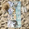 Kawaii Towel Beach Towel Cartoon Oversized Quick M-Mofusand Kitten Dry Towel Absorbent Cat Soft Swim BeachTowels for Men Women