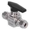 Ball Valve Stainless Steel 316L 3‑Piece Mini Female Replacement Switch Device 10mm