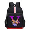College Style Trend 26 Letter Printing Anime Cartoon Large Capacity Burden Reduction Backpack Casual Student School Bag