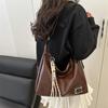 Bag Women's Korean Version Ins Trendy Fashion Casual Tote Bag 2025 New Simple Large-capacity Shoulder Oblique Span Bag
