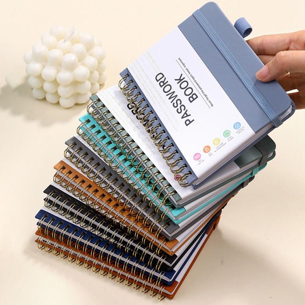 112 Pages Note Book with Letter Tags Password Recording Coil Book Fashion Codebook