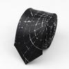 Classic Fashion Men's Skinny Tie Colorful Musical Notes Printed Piano Guitar Polyester 5cm Width Necktie Party Gift Accessory