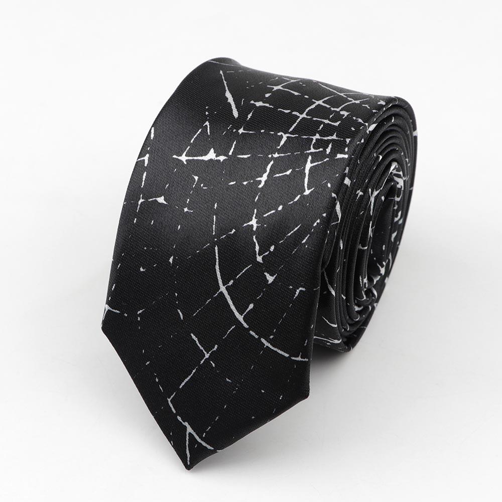 Classic Fashion Men's Skinny Tie Colorful Musical Notes Printed Piano Guitar Polyester 5cm Width Necktie Party Gift Accessory