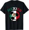 Mexico Soccer Football Flag Graphic Short Sleeve TShirt Breathable Cotton Tee for Unisex